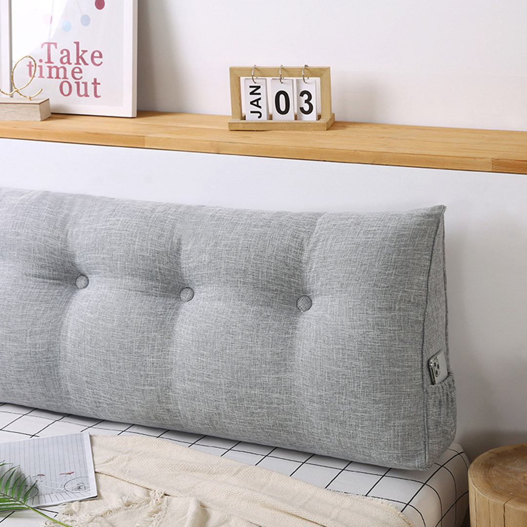 SOGA 100cm Silver Cushion Pillow