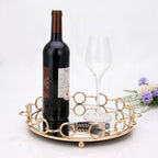33cm Round Vanity Tray Organiser with Handles