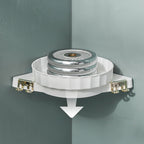 White 360 Degree Wall-Mounted Rotating Bathroom Organiser