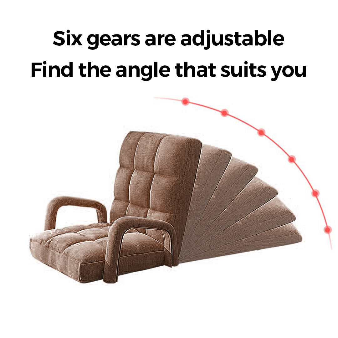 Floor Recliner Lazy Chair with Armrest Coffee