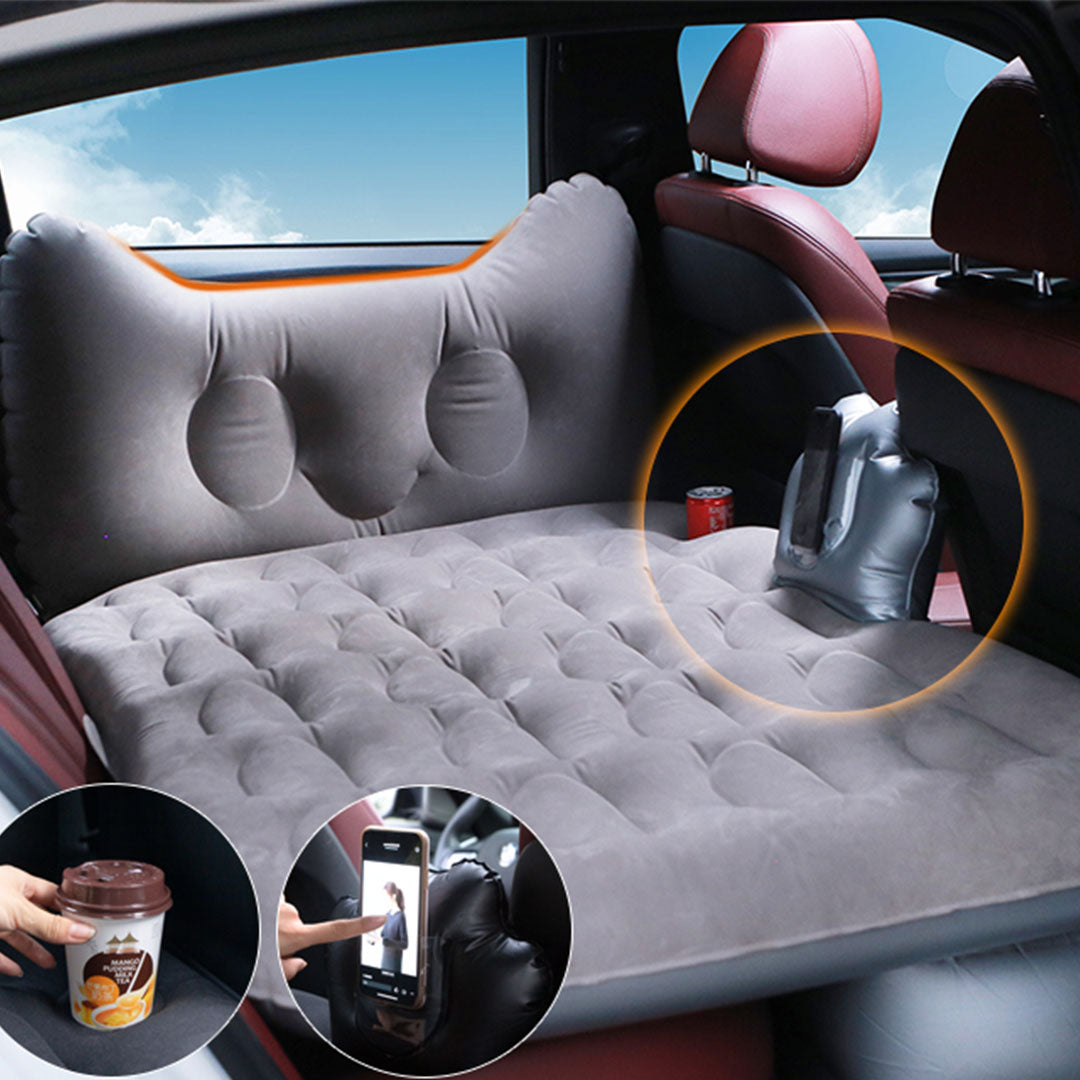 Grey Honeycomb Inflatable Car Mattress