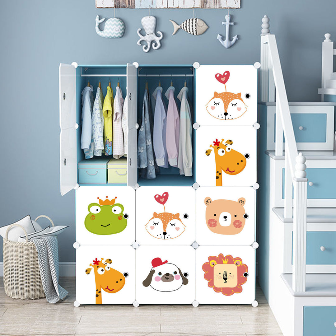 10 Cubes DIY Animal Print Wardrobe