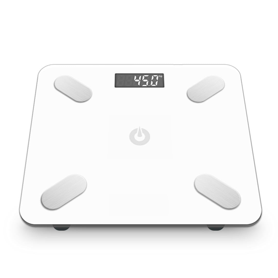 Wireless Bluetooth Digital Body Fat Bathroom Scale White