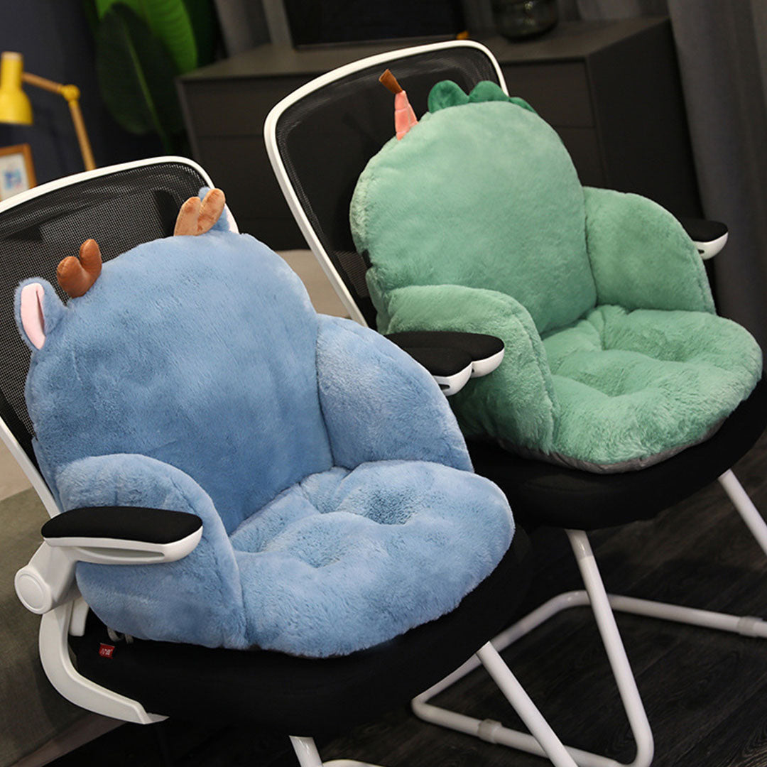 Blue Deer Shape Seat Cushion