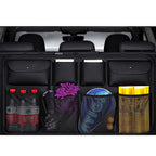 High Quality Leather Car Back Seat Organizer Interior Accessories Black