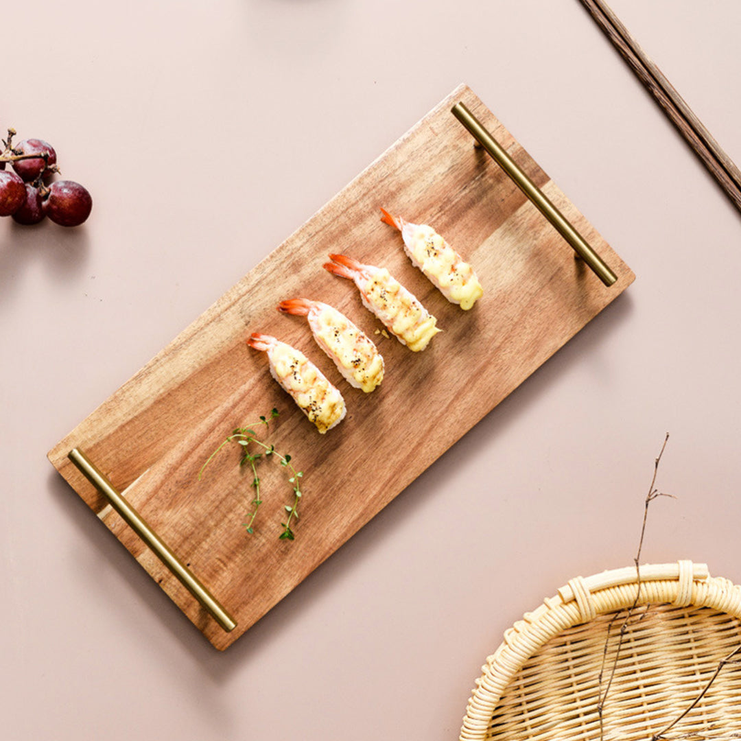 39cm Brown  Rectangle Wooden Acacia Board
