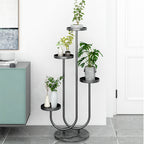 Black U Shaped Plant Stand
