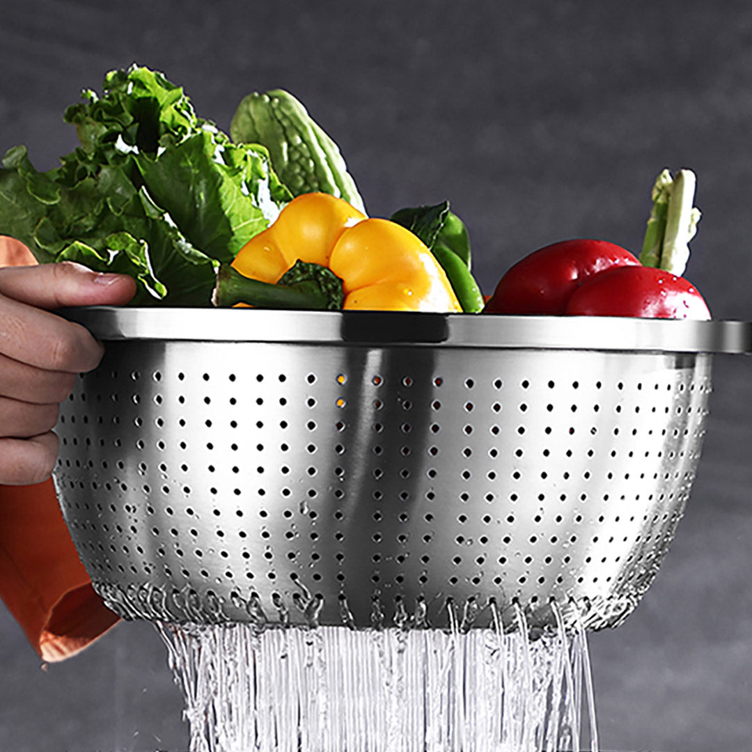 SOGA Stainless Steel Metal Basket Strainer 4PCS Set A