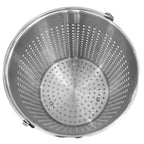 21L 18/10 Stainless Steel Perforated Pasta Strainer with Handle