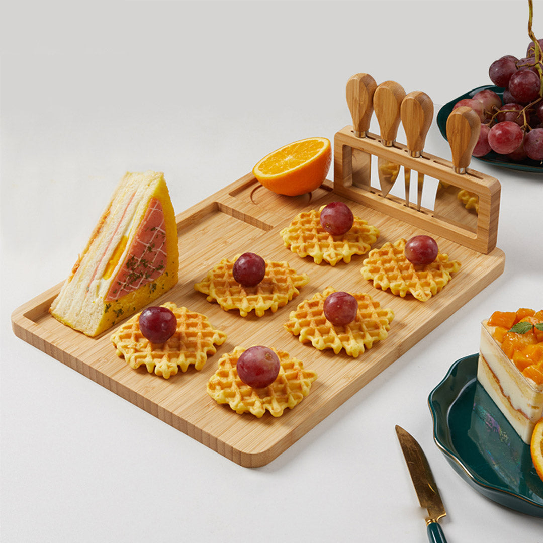 36cm Brown Rectangle Wood Cheese Board