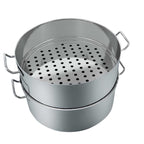 2 Tier Commercial 304 Stainless Steel Steamer 35*22cm