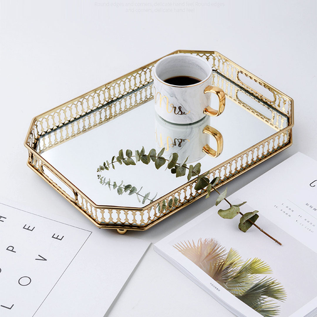 35cm Rectangular Vanity Tray with Handles