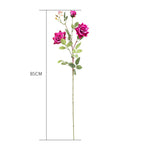 51cm Green Glass Floor Vase with 12pcs Artificial Flower Set