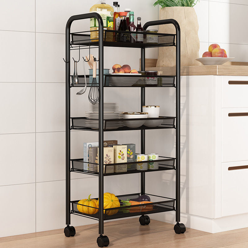 5 Tier Steel Mesh Kitchen Cart