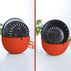 Red Medium Hanging Flower Pot