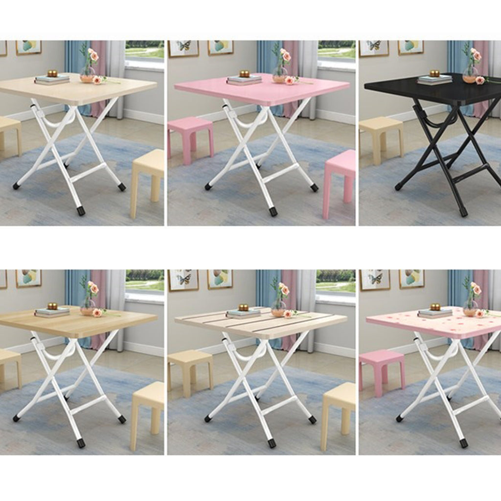 White Foldable Portable Standing Legs Square Table – Soga International