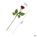 20pcs Artificial Silk Rose Bouquet Red