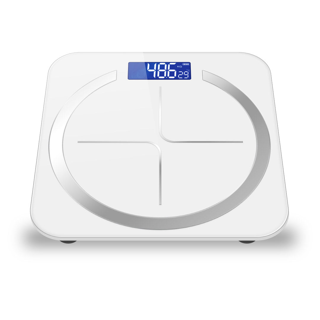 180kg Glass Digital Fitness Electronic Scales White