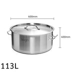 113L Top Grade 18/10 Stainless Steel Stockpot