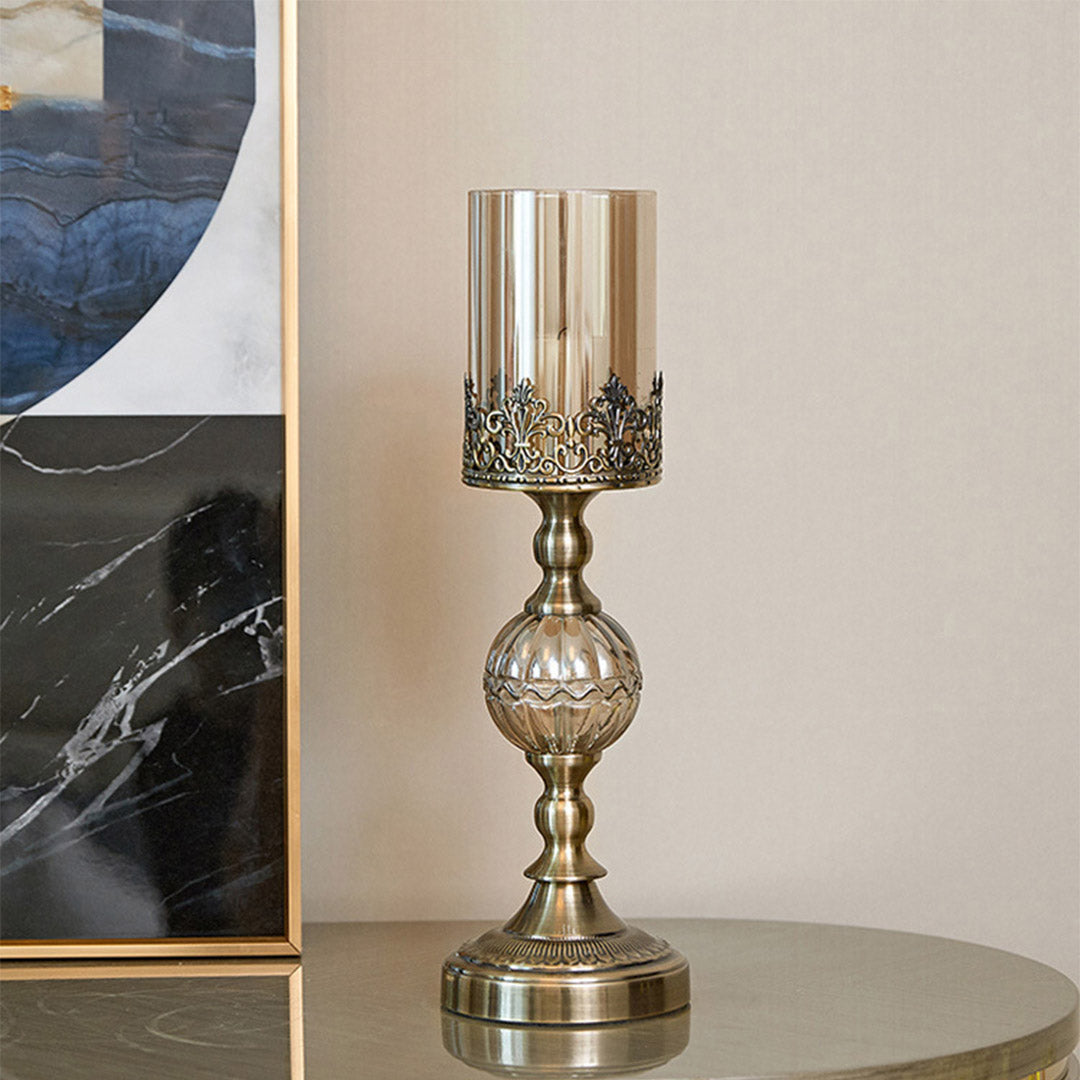 42cm Glass Candle Holder