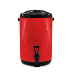 14L Stainless Steel Milk Tea Barrel with Faucet Red