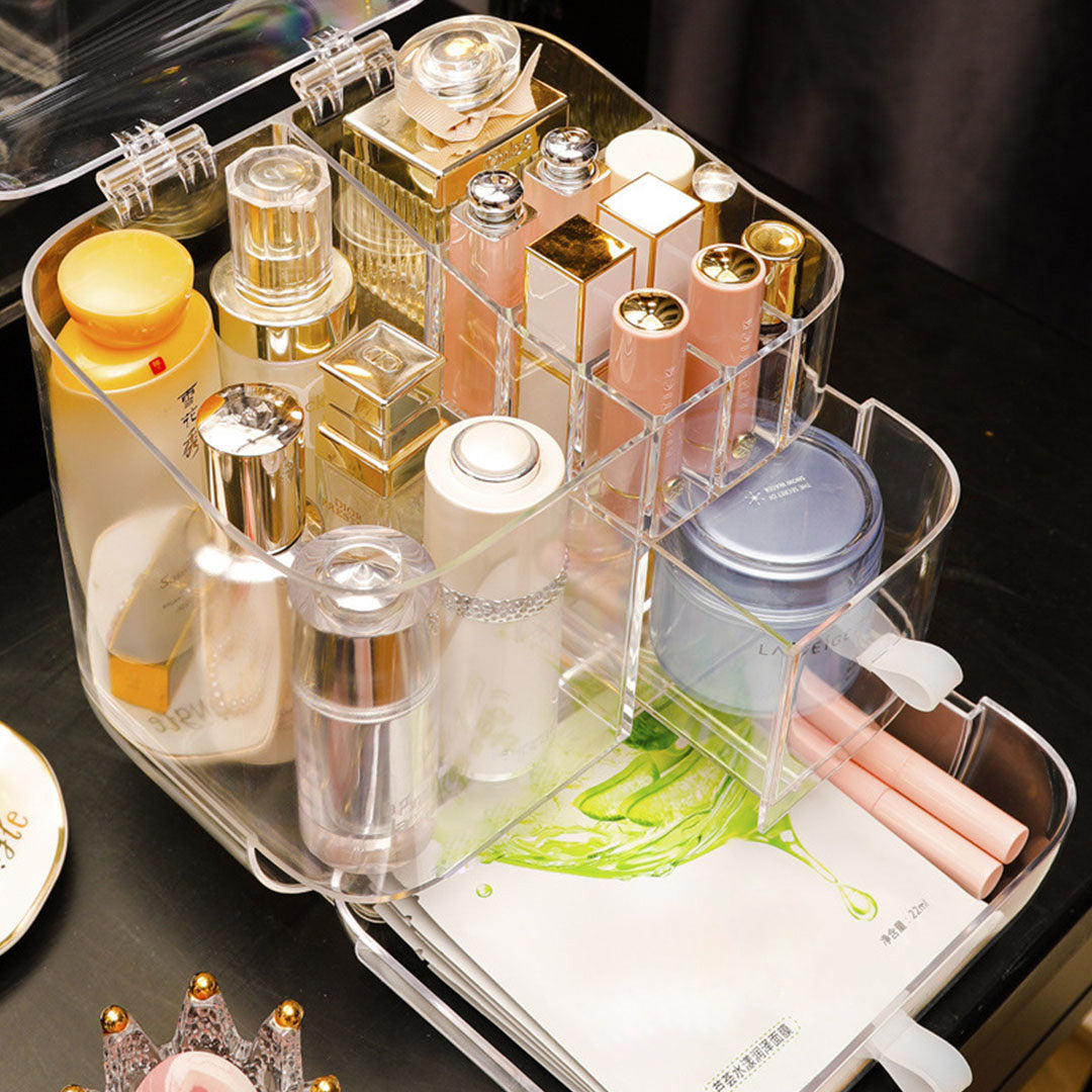 Transparent Cosmetic Storage Box