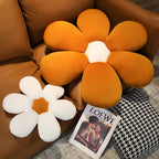Coffee Daisy Flower Shape Cushion