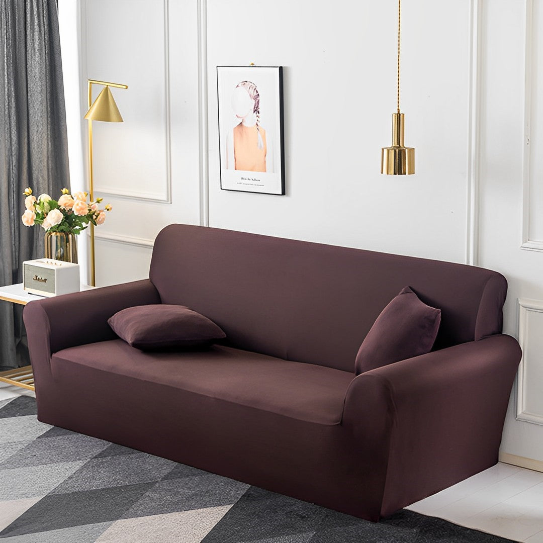 High Stretch 2-Seater Coffee Sofa Slipcover