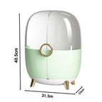 Green Transparent Countertop Cosmetic Storage