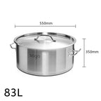 83L Top Grade 18/10 Stainless Steel Stockpot
