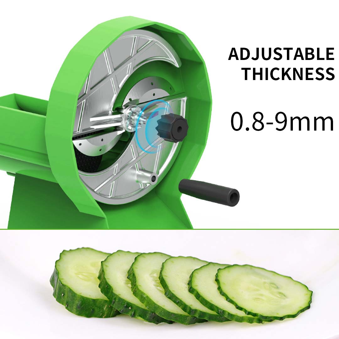 Commercial Manual Vegetable Fruit Slicer Green