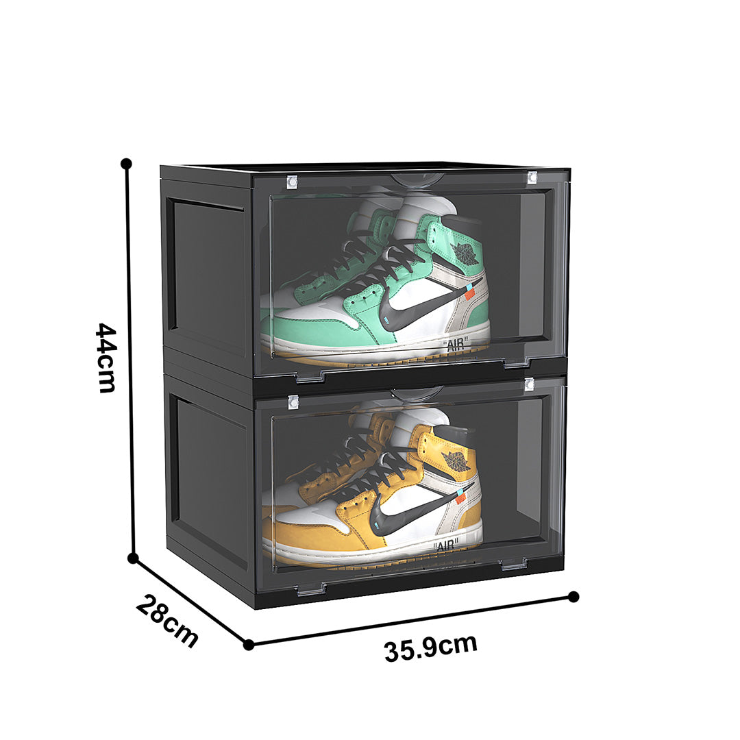 2 Tier Black Shoe Organiser