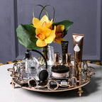 33cm Round Vanity Tray Organiser with Handles