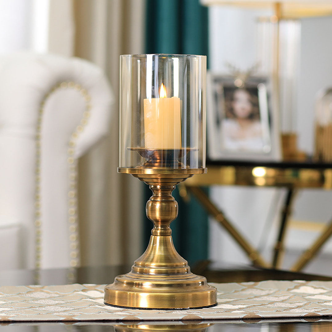 33.5cm Gold Nordic Candle Holder