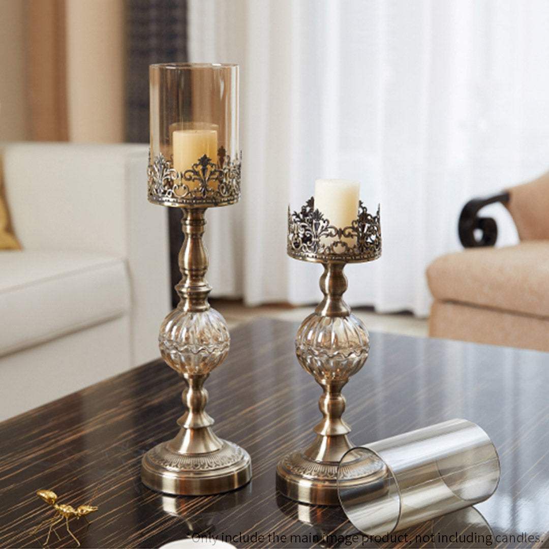 48cm Glass Candle Holder