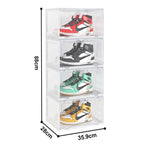 4 Tier Transparent Shoe Organiser