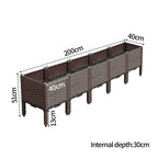 200X51CM Garden Plastic Planter Box with Legs