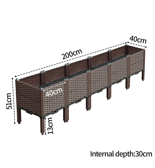 200X51CM Garden Plastic Planter Box with Legs – sogainternational