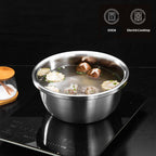 SOGA 5Pcs Matte Stainless Steel Mixing Bowl