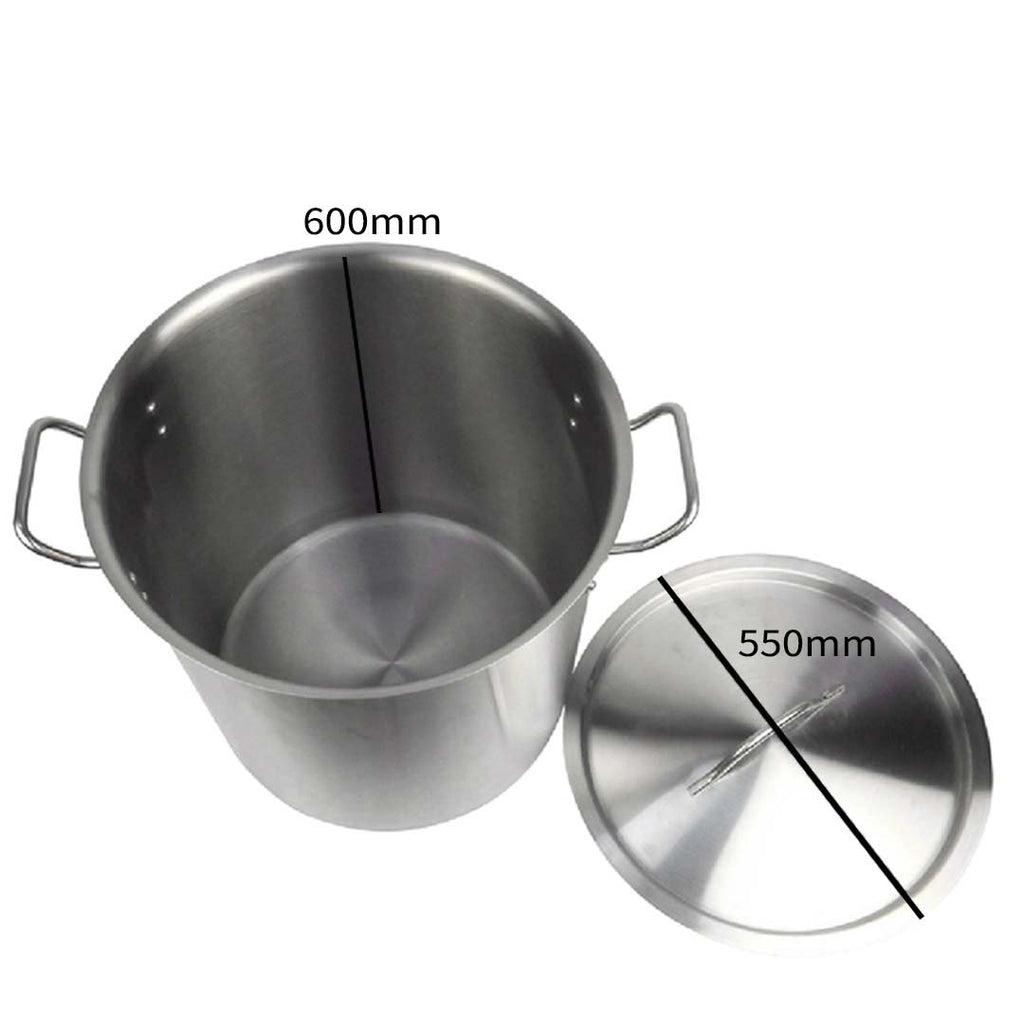 143L Top Grade 18/10 Stainless Steel Stockpot No Lid