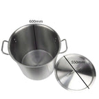 143L Top Grade 18/10 Stainless Steel Stockpot No Lid