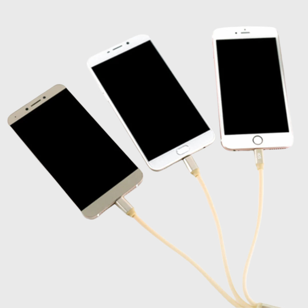 3 in 1 Durable 1.2M High Speed Charging Data Cable