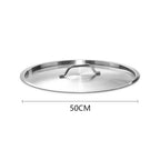 50cm Stockpot Lid Stainless Steel