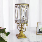 Clear Glass Cylinder Flower Vase with 6 Bunch 4 Heads Artificial Silk Magnolia denudata Set