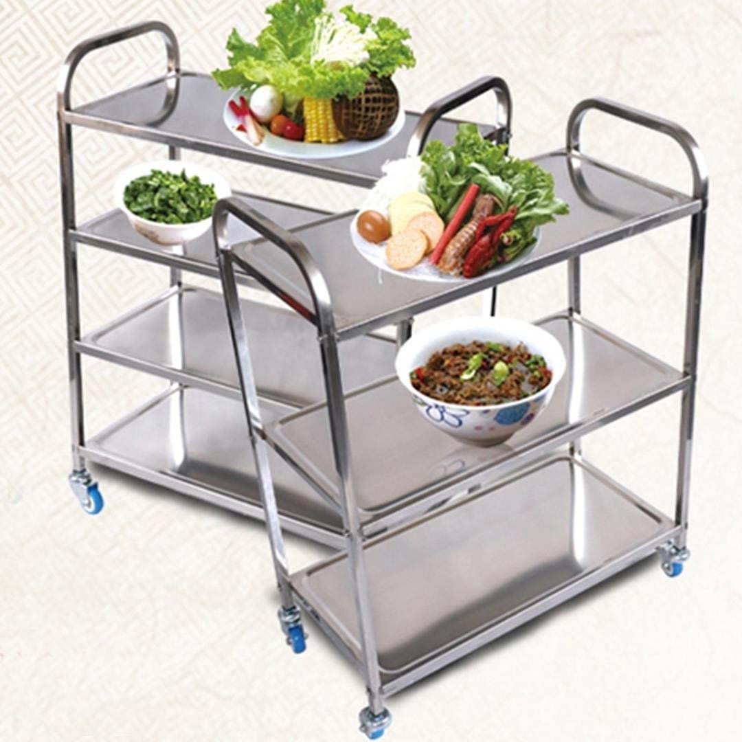 4 Tier Stainless Steel Utility Cart 950x500x1220
