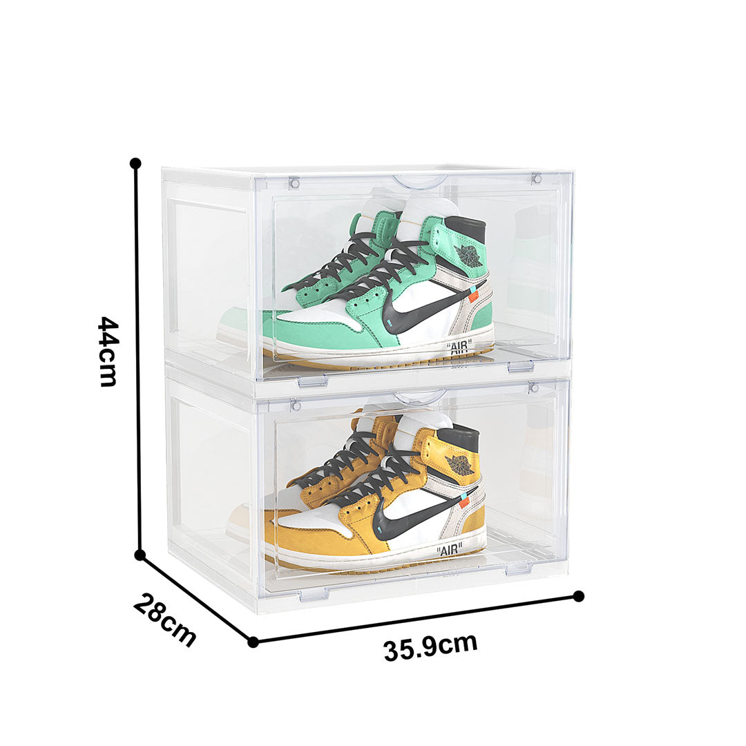 2 Tier Transparent Shoe Organiser