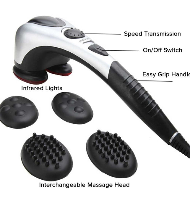 220V Double Head Hand Held Electric Body Massager Machine Variable