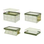 30L Collapsible Car Trunk Storage Box Green