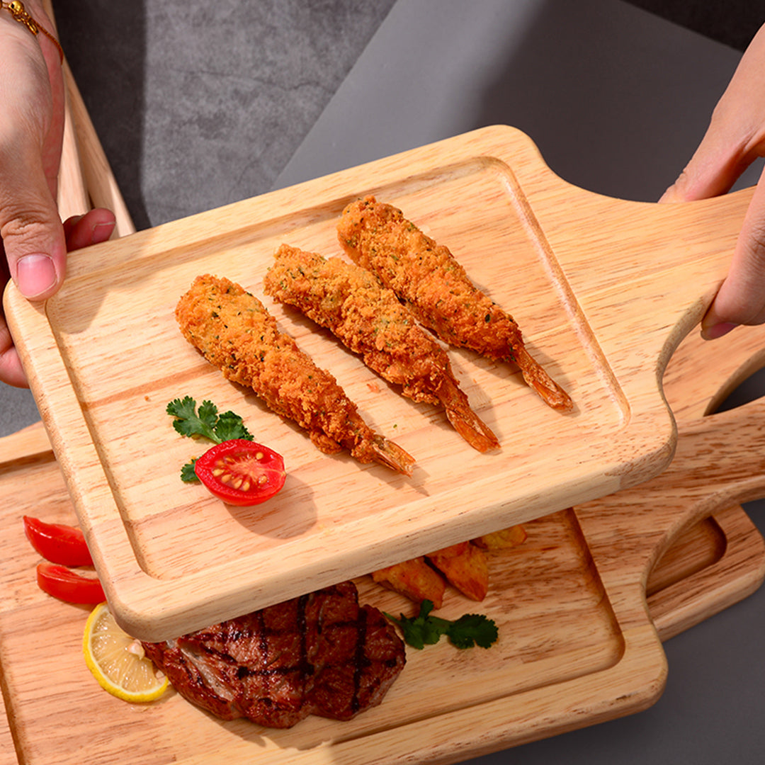40cm Rectangle Wooden Oak Board