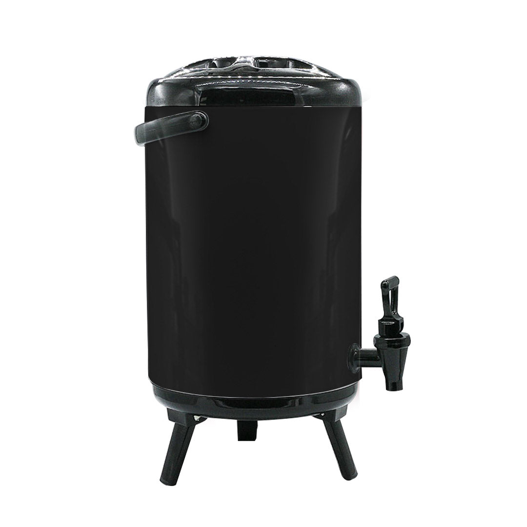 10L Stainless Steel Milk Tea Barrel with Faucet Black